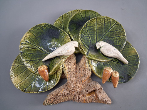 Wandbild baum tauben - wandbild,