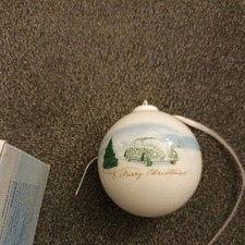 Original Volkswagen Porzellan Weihnachtsbaumkugel Christbaumkugel Baumschmuck