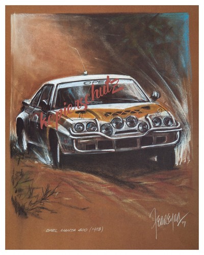 Opel manta 400 poster - b,