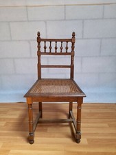 Stuhl Holzstuhl Jugendstill Geflecht