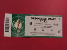 Used Sammler Ticket DFB Pokal Finale 2022 SC Freiburg vs RB Leipzig