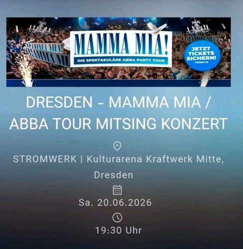 Dresden mamma mia abba tour - mia!,