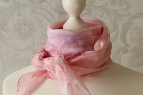 Seidentuch rosa kirschblüte - seidentuch,