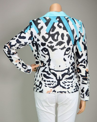 Missy knopf kurzblazer tiger - 2-knopf,