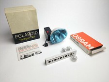 Polaroid Flashgun Blitzgerät Model 268 + 4 Blitzbirnen Osram Vacublitz M3