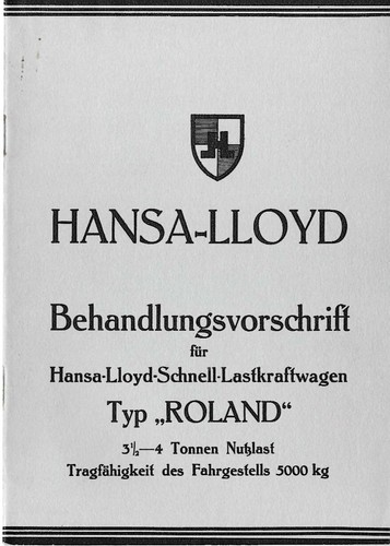 Hansa lloyd roland - hansa,