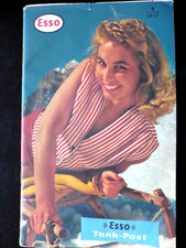 ESSO Tank-Post 8/1957 34 Seiten teils farbig Tankstelle Oel Benzin Diesel Extra