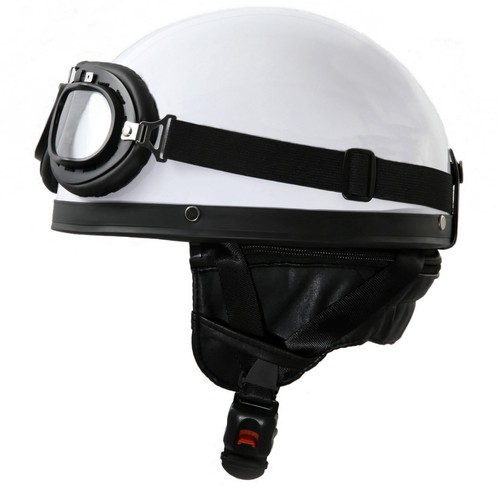 Retrohelm mit fliegerbrille - retrohelm,