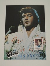 Ersttags-Maxi-Postkarte / Briefmarke Motiv Elvis Presley St.Vincent 16 Aug. 1985