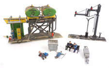 Faller H0 145 Dieseltankstelle, gealtert mit LED-Beleuchtung - ZYAI/6707