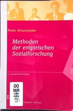 Methoden der empirischen Sozialforschung. ESV basics Atteslander, Peter: 2266053