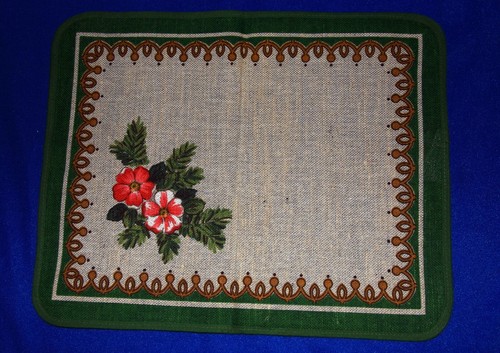 70er jute stoff weihnachten - jute-stoff,