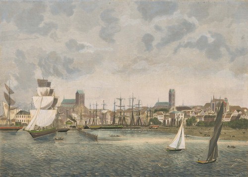 Wismar panoramaansicht - wismar,