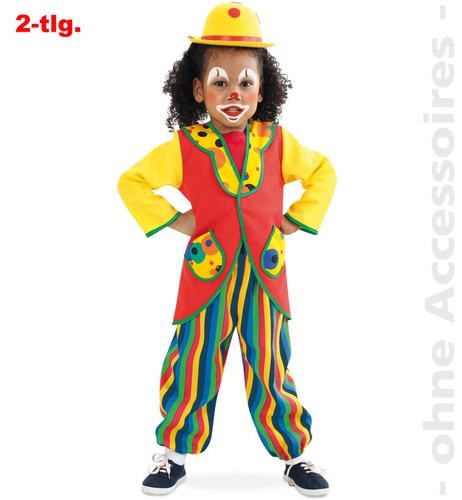 Clowni clown anzug 2tlg - clowni,