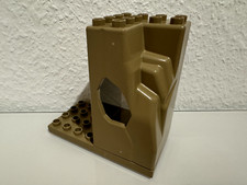 Lego DUPLO ** Felsen für Ritterburg oder Zoo, auf Platte 8x8, Farbe tan