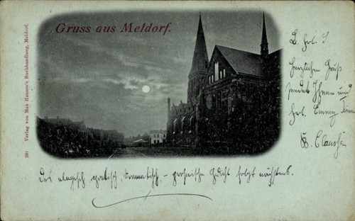 Mondschein meldorf in - ak,