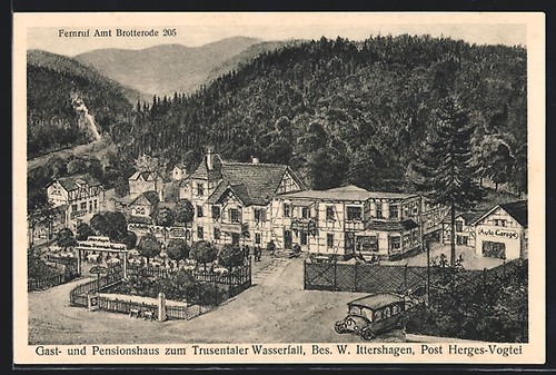 Ansichtskarte trusetal gast - trusetal,, gast-