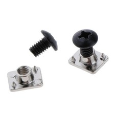 2 Paar Metallschrauben und Muttern Ersatzschrauben Set für Inlineskates