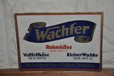 Altes Reklameschild  30/40er J. Wachter Rahmkäse,Allgäu,Deutsches Reichspatent