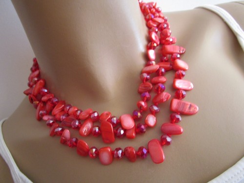 Damen perlmutt collier - damen,