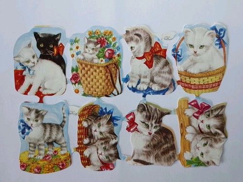Glanzbilder oblaten katzen - glanzbilder,