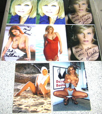 MICHAELA SCHAFFRATH-4 org.Autogramme-aus 8,10,10,11-plus 3 Fotos+Bettie Ballhaus