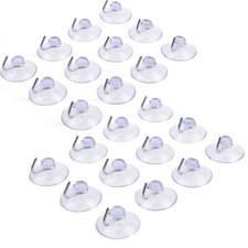 Saughaken Haken Saugnapf Saugknopf transparent Handtuchhalter Saugnäpfe 24er Set