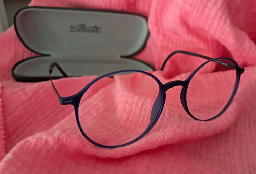 Silhouette brille rund blau - silhouette,