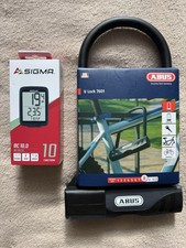 ABUS U-Lock 7601 Fahrrad Bügelschloss Halterung NEU OVP + Sigma BC 10 Wired