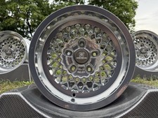 ?4x Rial Mesh 7x14 ET10 Chrom 5x120 BMW E3 E9 E12 E14 E28 Tiefbett Oldtimer ?