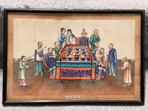 Antikes chinesisches gouache - antikes,