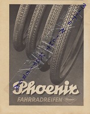 HARBURG, Werbung 1934, Phoenix Fahrrad Reifen