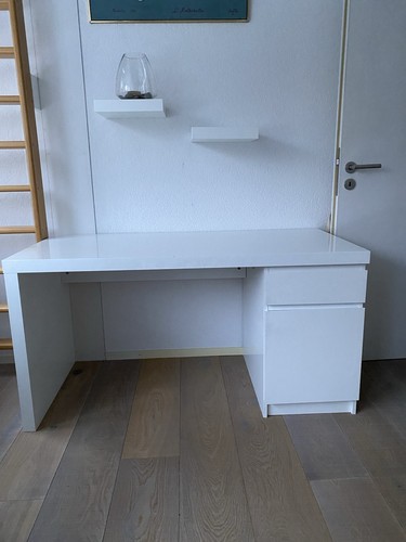 Schreibtisch weiß 140x65x73 - weiß,