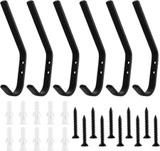 Schwarze Metall Kleiderhaken 6