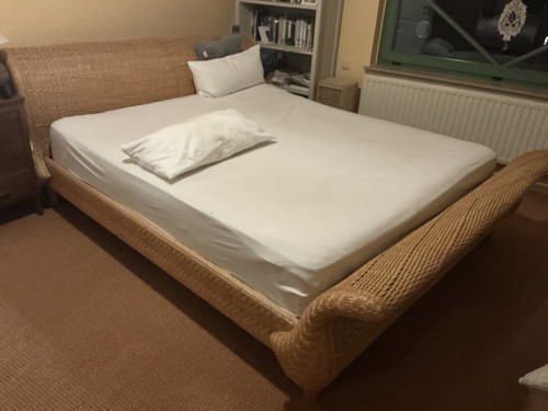 Rattan bettgestell natur - rattan, x