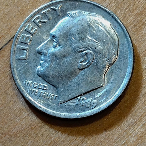 Usa one dime 1989 - usa, roosevelt