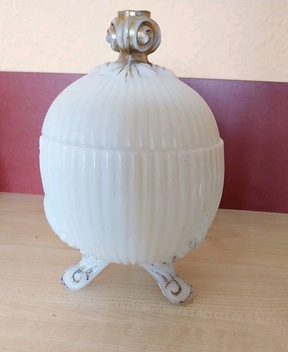 Deckeldose opalglas jugendstil - deckeldose, opalglas,jugendstil