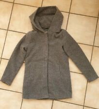 Sublevel, Kurzmantel, Mantel, Jacke, Damen, Gr. M, grau, Kapuze