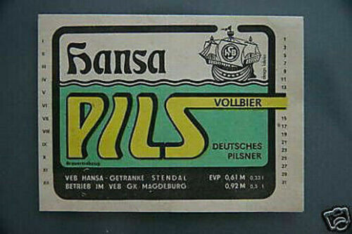Altes ddr bier etikett - ddr,