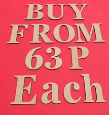 Holzbuchstaben Handwerk billige Schrift Spielzeugbox Name Dekor 30 mm-300 mm groß groß 3 mm MDF