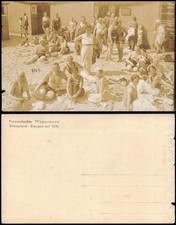 Kampen Sylt Strand Personen Posieren Fotowerkstätte Wassermann 1910 Privatfoto