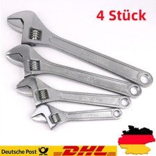 4tlg Rollgabelschlüssel Engländer Profi Maulschlüssel Franzose 150 200 250 300mm