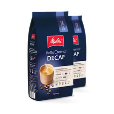 Melitta BellaCrema Decaf ganze Kaffee-Bohnen, für Kaffee-Vollautomaten, im Set