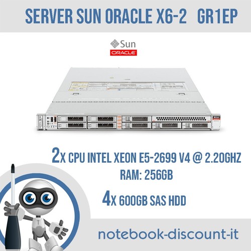 Server sun oracle 2x cpu - server,
