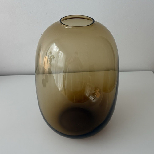 Ovale glasvase bauchige form - glasvase,