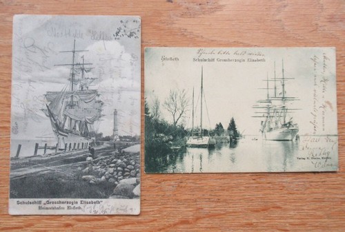 Alte postkarten schulschiff - 2,