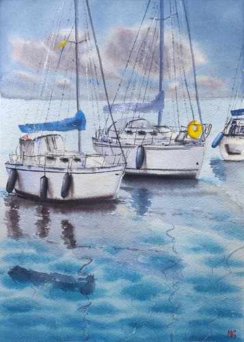 Original aquarell gemälde - original,