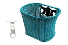 Fahrrad Korb Rattan Look