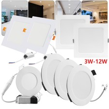 LED Panel Einbaustrahler Deckenleuchte Einbau Spots flach slim Einbauleucht 230V