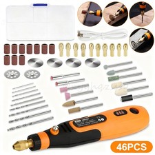 46Tlg. 3,6V Dremel Multifunktionswerkzeug USB Akku für Mehrzweck Drehwerkzeug